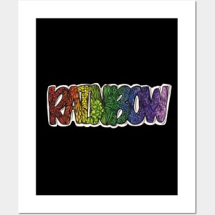 Rainbow type Posters and Art